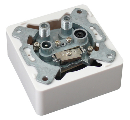 GNIAZDO SSD4-00 RTV/2XSAT KONCOWE; 7317