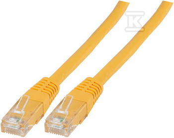 PATCHCORD RJ45 U/UTP 6 PVC CCA ŻÓŁ 0,