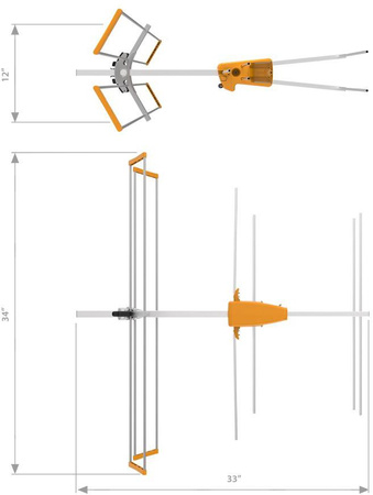 Antena VHF Televes Yagi V BIII, ref. 106601