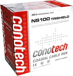 Przewód Koncentryczny NS100 Trishield Pull Box- 1m