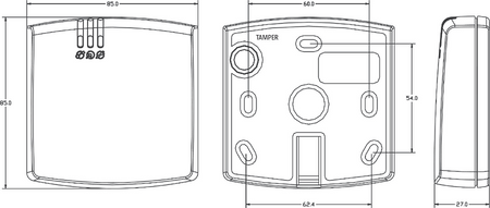 Czytnik zbliżeniowy ROGER PRT66EM