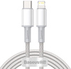 Kabel USB-C / Lightning iPhone Baseus Cafule CATLGD-A02 2m 20W PD Quick Charging Biały