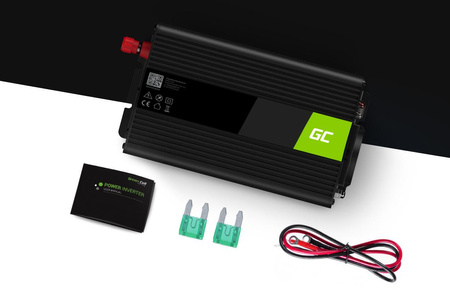 Zestaw Przetwornica Green Cell 12V / 230V 300W/600W Czysty Sinus + Akumulator AGM 12V 45Ah