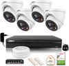 Zestaw monitoringu IP Dahua TIOC 5mpx 2K 4 kamery IPC-HDW3549H-AS-PV-0280B-S5 rejestrator z dyskiem do pracy ciągłej