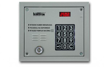 Laskomex CP-2503TP czarna Panel audio z czytnikiem kluczy "Dallas"