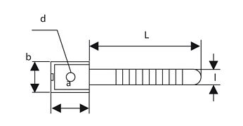 UCHWYT PASKOWY DO PRZEWODÓW UP-30UV (100szt.)