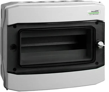 PLASTIKOWA OBUDOWA INSTALACYJNA Natynkowa IP65 1X12 modułów. PHS 12T NOARK 101494