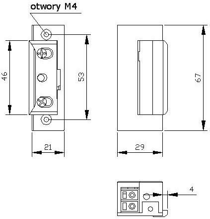 Zaczep Elektra R4 Z PAM. BEZ BLOK. Symetryczny