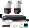Zestaw monitoringu iP Dahua 2 kamery obrotowe 4MPx dysk