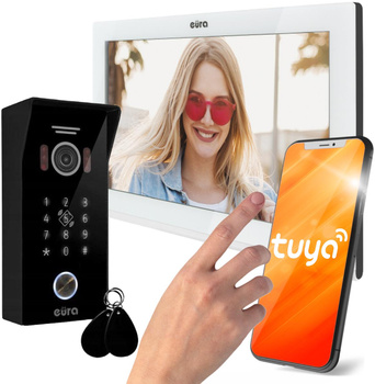 Wideodomofon Eura VDP-99C5 czarny, WiFi, RFID, TUYA