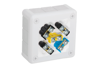 Puszka natynkowa z zaciskami 12 wlotów VIPLAST VP-41 BIAŁA IP55 98x98x42mm 041-51