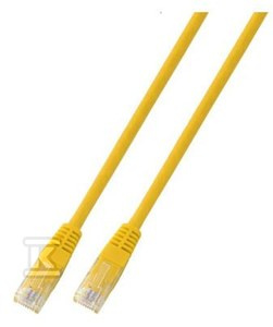 PATCHCORD RJ45 U/UTP 5E PVC CCA ŻÓŁ 5