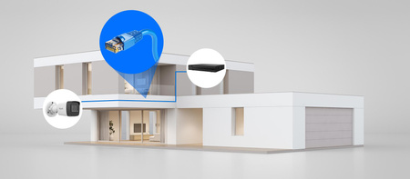 Zestaw do monitoringu Hilook 6 kamer IP IPCAM-B4-P 4MP 2.8mm