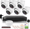 Zestaw monitoringu IP Dahua TIOC 8mpx 4K 6 kamer z alarmem NVR z dyskiem