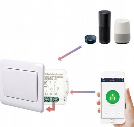 Moduł OXT mini przekaźnik 1 obw. bez N ZigBee Tuya