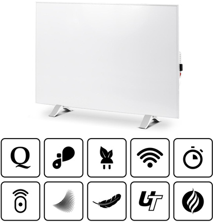 Panel grzewczy IR CRONOS Synthelith PRO CRP-1200TWP White