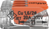 Szybkozłączka uniwersalna LINKA/DRUT 3x 0,2-4mm2 WAGO 221-413 (Paczka 50szt.)