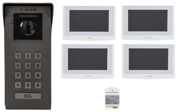 Wideodomofon VIDOS 2IP S200/4 x M200W-X