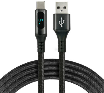 KABEL USB-A / USB-C LCD everActive CBB-2CBL 200cm 3A