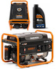 ZESTAW AGREGAT PRĄDOTWÓRCZY DAEWOO GDA 3500 3.2kW + GENERATOR OIL SAE 10W-30 DWO 600