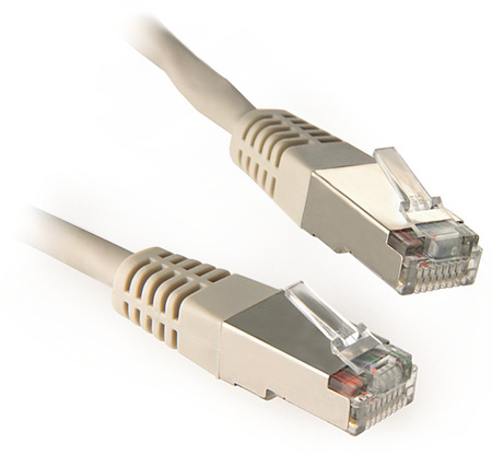 PATCHCORD KAT5E FTP 5M SZARY