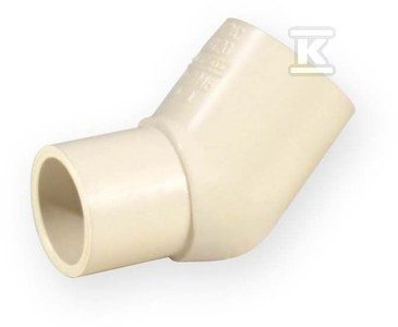 KOLANO NYPLOWE 45ST KW/KZ 1/2" PVC-C