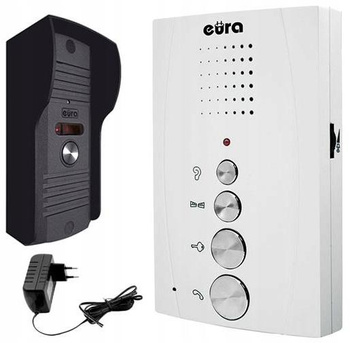 EURA ADP-11A3 Domofon głośnomówiący, bezsłuchawkowy, dwie słuchawki