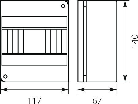 Rozdzielnica n/t RNO 6 IP30 140x117x67mm, biała | 5.6 Elektro-Plast Opatówek