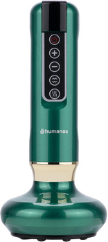 Masażer antycellulitowy z funkcją bańki chińskiej Humanas DermaSmooth - zielony