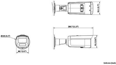 KAMERA IP HIKVISION DS-2CD2T23G2-4LI(2.8mm) Opakowanie zbiorcze 4szt.