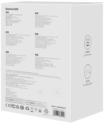 POWERBANK BOOSTER Baseus Super Jump Starter C00245700111-00 12000mAh 12V 1200A + KABLE KROKODYLKI