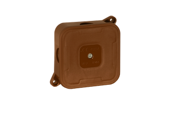 Puszka natynkowa pusta 4 wlotów VIPLAST VP-2 BRĄZOWA IP44 85x85x35mm 027-02