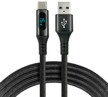 Kabel USB-A / USB-C lcd everactive CBB-2CBL 200cm 3A