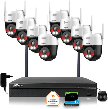 Zestaw monitoringu IP Dahua Bezprzewodowa 6 kamer 5MPx P5AE-PV i rejestrator