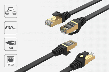 Unitek Kabel sieciowy płaski Ethernet Cat.7 5m