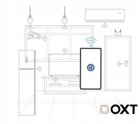 Moduł OXT przekaźnik 1 obw. pomiar 16A ZigBee Tuya