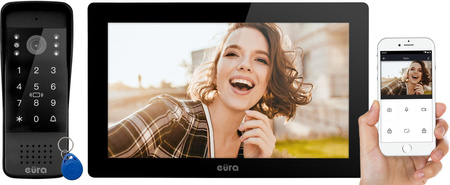 WIDEODOMOFON EURA VDP-86A3 - monitor 10" biały TUYA
