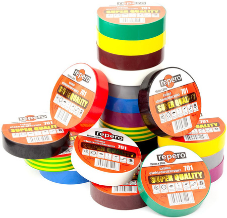TAŚMA IZOLACYJNA REPERO 701 CZARNA 19MMX20M