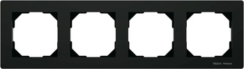Ramka poczwórna czarna FG-04 Tech Sterowniki