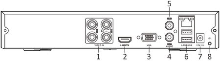 Rejestrator 5w1 Hilook 4 kanałowy 4MP DVR-4CH-4MP z dyskiem 1TB