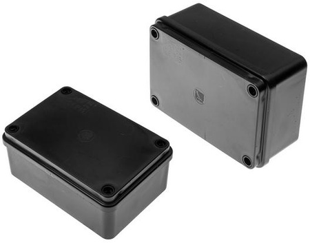 Puszka hermetyczna 120x80x50 bez dławików IP65 bezhalogenowa, czarna pawbol S-BOX 216C