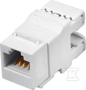 GNIAZDO KEYSTONE RJ45 UTP KAT. 6