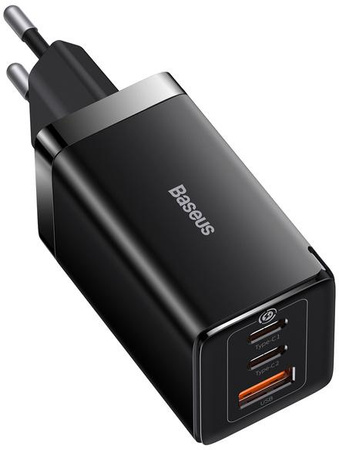 Ładowarka sieciowa Baseus GaN 5 Pro CCGP120201 65W 1x USB-A 2x USB-C PD 3.0 QC 4.0 + kabel USB-C