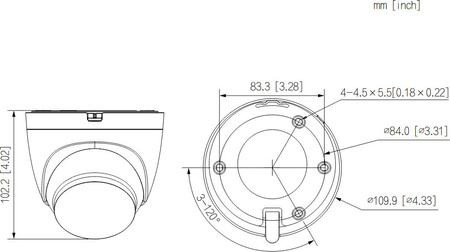 Kamera IP Dahua IPC-HDW1339DA-SW-PV-0280B