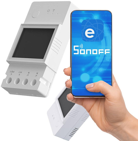Sonoff pow elite | POWR320D | przekaźnik wifi z funkcją pomiaru zużycia prądu i mocy