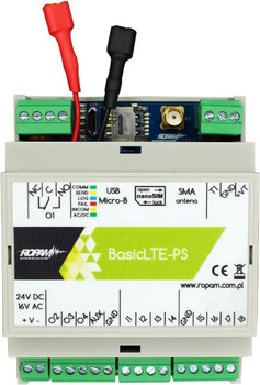 ROPAM Basic4G-PS-D4M  moduł powiadomienia i sterowania LTE (2G/4G)
