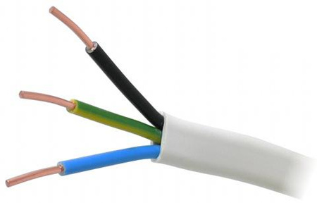 Przewód elektryczny drut płaski YDYp 450/750V 3x1,5mm2 ELEKTROKABEL 100m