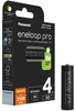 Akumulatorki R6 / AA Panasonic Eneloop PRO 2500mAh Ni-MH BK-3HCDE/4BE (blister 4 szt.)