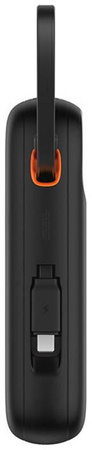 Powerbank Baseus QPow 2 10000mAh 30W z 2 wbudowanymi kablami USB-C - czarny