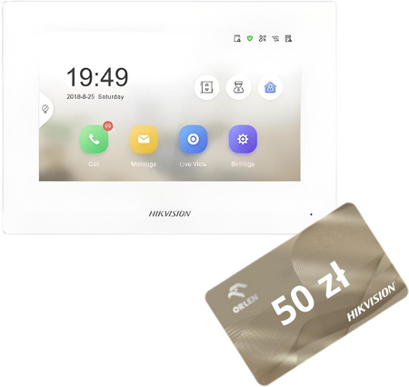 Monitor do wideodomofonu Hikvision DS-KH6320-WTE1-W